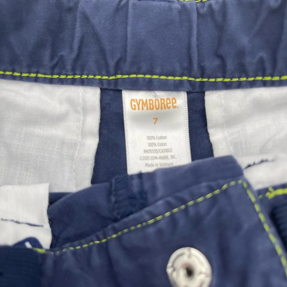 Gymboree Boys Navy Blue Flat Front Shorts Size 7